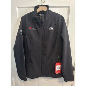 NWT The North Face Women XL Apex Barrier Soft Shell Black Jacket Company Logo 3M